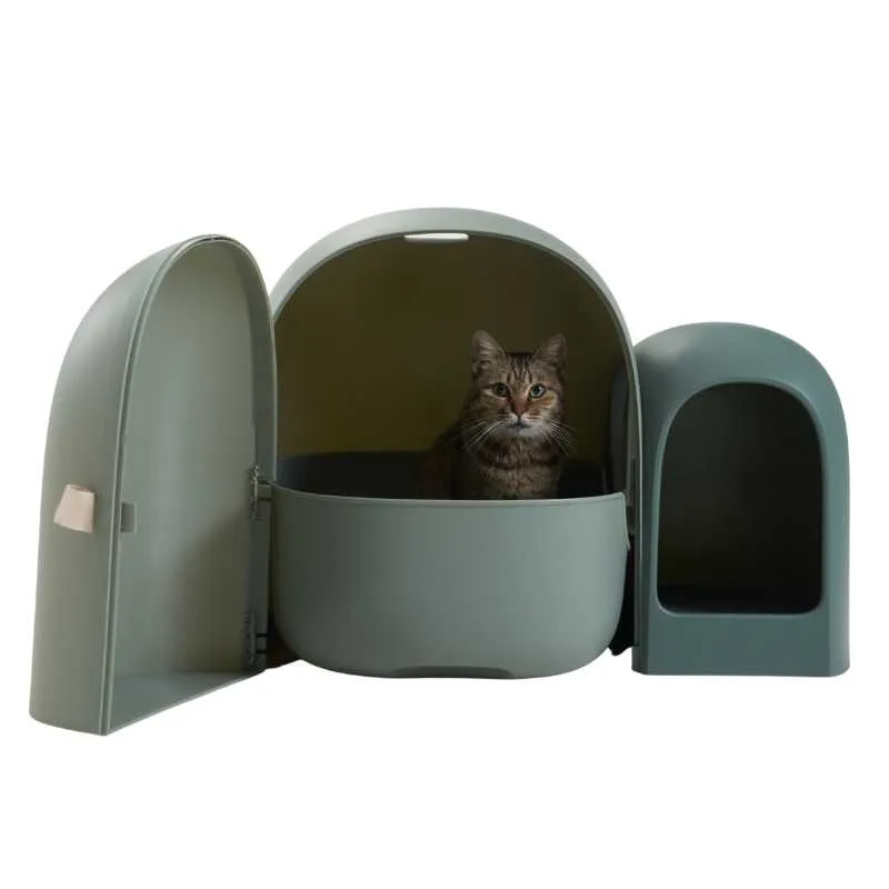 MS Modern & Chic Fully Enclosed Compact Cat Litter Box