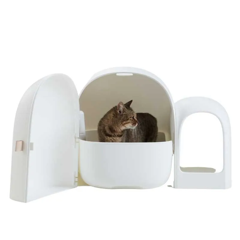 MS Modern & Chic Fully Enclosed Compact Cat Litter Box