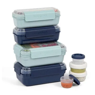 NEW - SnapLock Bento & Snack Set - 16pc