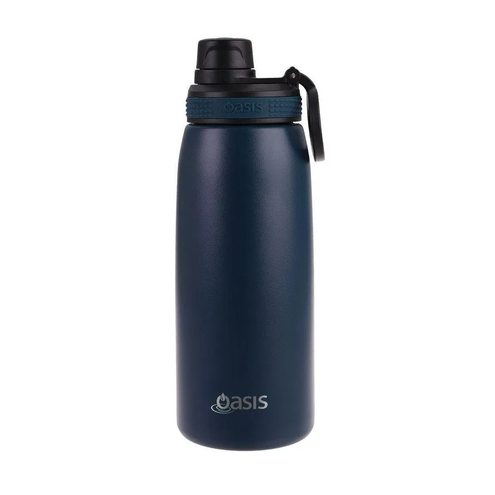 Oasis 780ml Insulated Sports Water Bottle Navy Blue