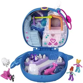 Polly Pocket Freezin' Fun Narwhal Compact with Fun Reveals