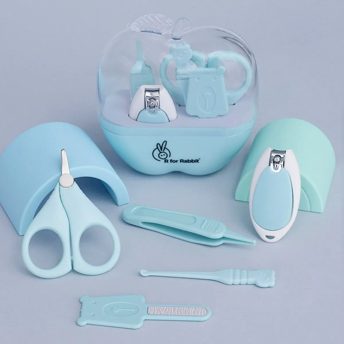 R for Rabbit Stylo Apple Baby Manicure Set- Blue