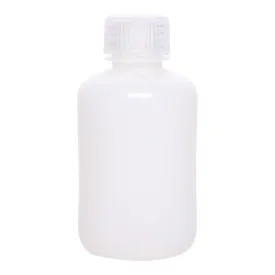 Reagent Bottle, 125mL - Narrow Mouth with Screw Cap - HDPE