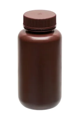 Reagent Bottle, 60ml - Wide Mouth - HDPE - Amber Color