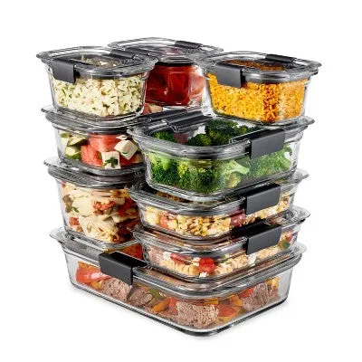 Rubbermaid 10pc Brilliance Glass Food Storage Set