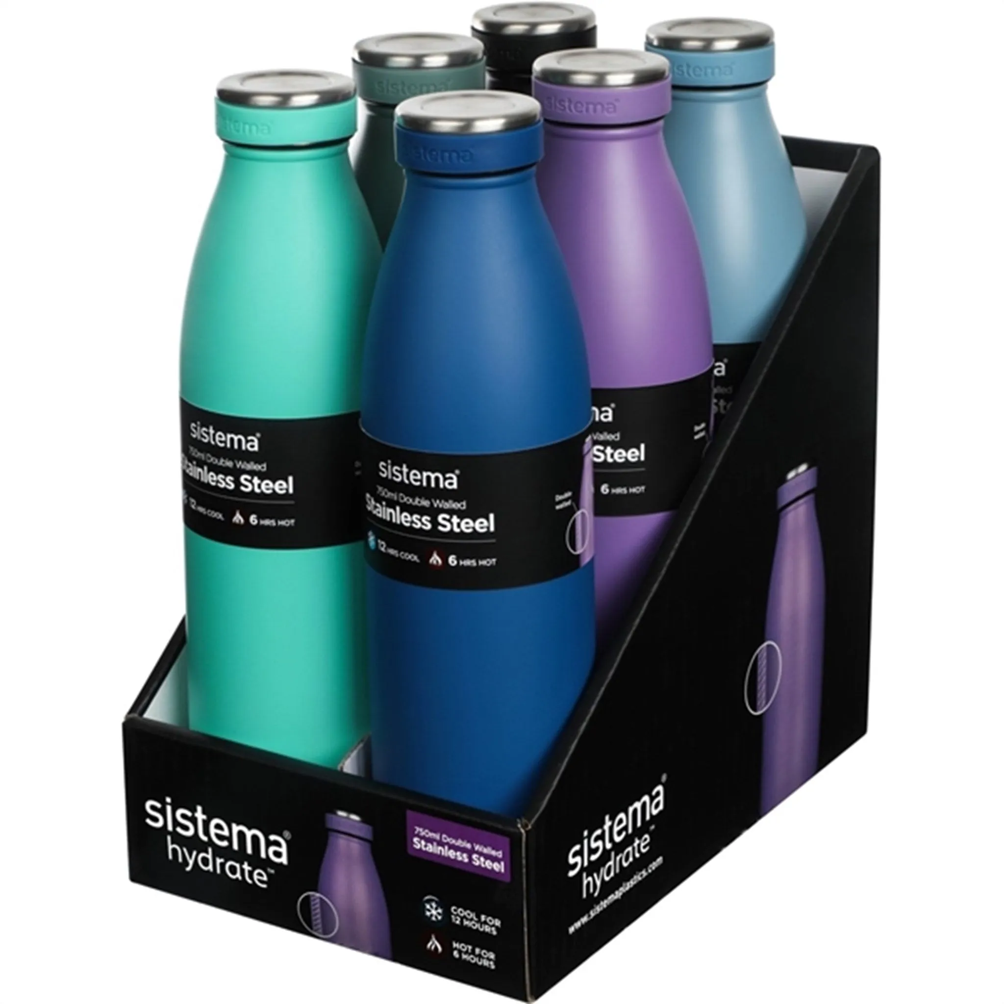 Sistema Stainless Steel Drink Bottle 750 ml Coast Blue