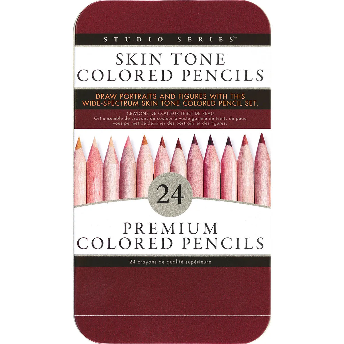 Skin Tone Colored Pencils 24-Pack