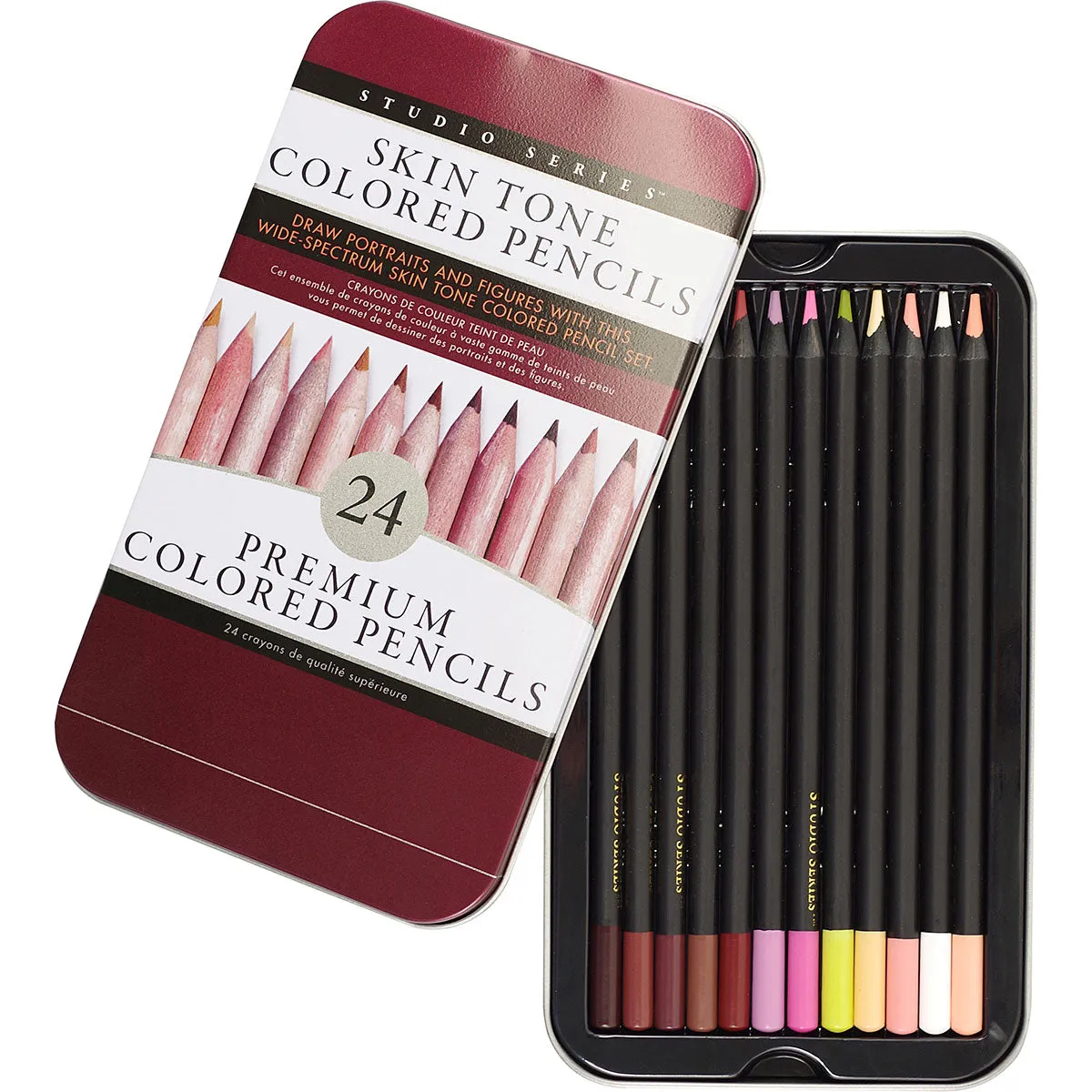 Skin Tone Colored Pencils 24-Pack