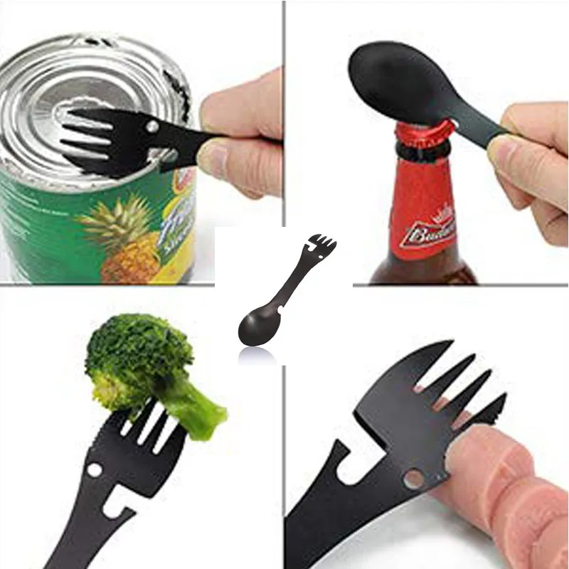 Stainless Steel Tableware Bottle Cutlery Flatware Utensil Fork Can Opener