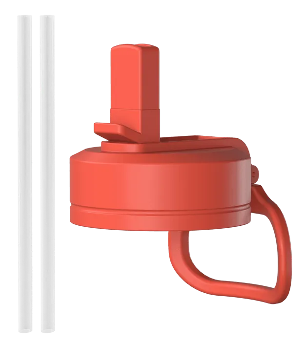 Straw Lid With Flexible Handle