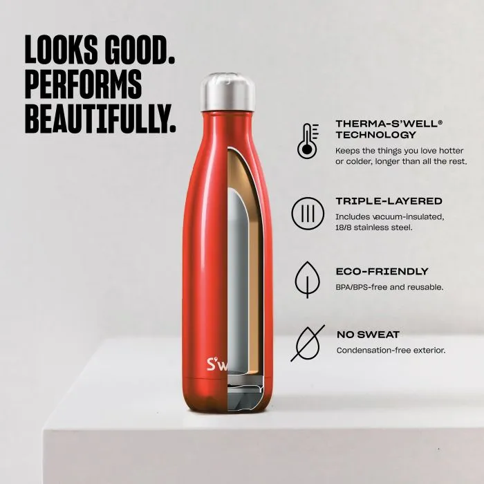 S'Well Insulated Drink Bottle - 500ml - Geode Rose