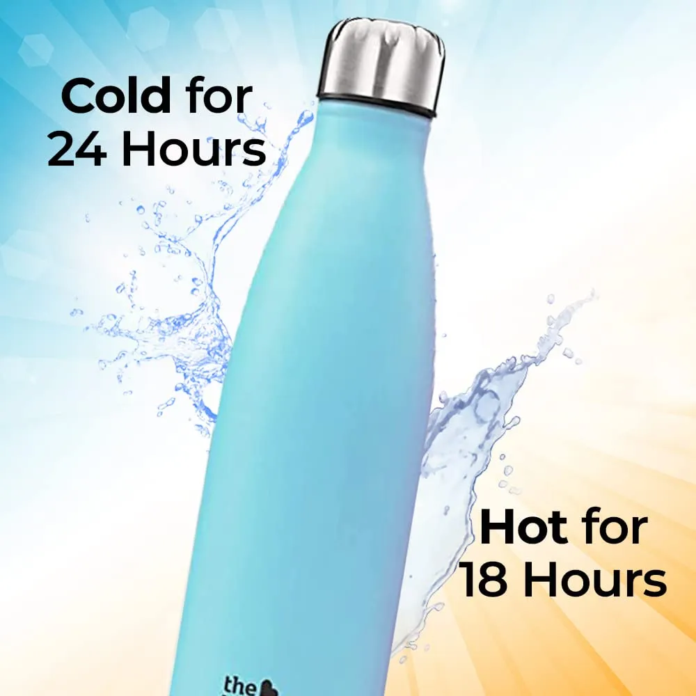 The Better Home 1000 ml Thermosteel Bottle | Doubled Wall 304 Stainless Steel | Stays Hot For 18 Hrs & Cold For 24 Hrs | Leakproof | Insulated Water Bottles for Office, Camping, Travel | Blue