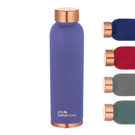 The Better Home Copper Water Bottle 1 Litre | BPA Free Leak Proof Bottle with Anti Oxidant Properties | Copper Water Bottles 1  Litre | 100% Copper Water Bottle | Purple