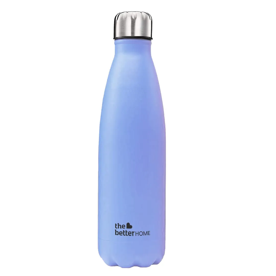 The Better Home Stainless Steel Insulated Water Bottle 500ml | Thermos Flask 500ml | Hot and Cold Steel Water Bottle 500ml (Purple)