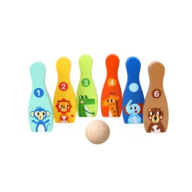 Tooky Toys Wooden Bowling Game