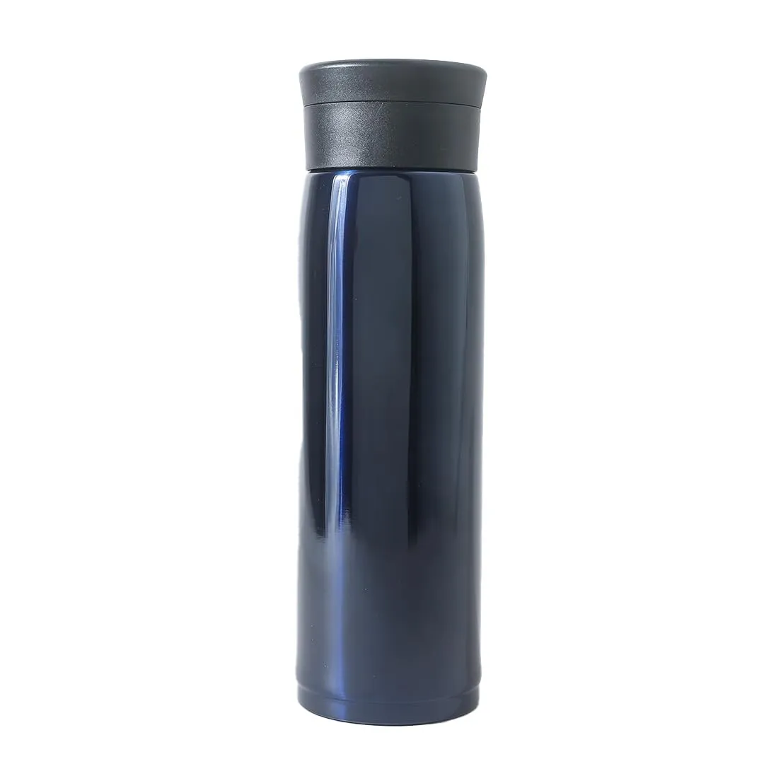 USHA SHRIRAM Insulated Stainless Steel Water Bottle (600ml) | Water Bottle for Home, Office & Kids | Hot for 18 Hours, Cold for 24 Hours | Rust-Free & Leak-Proof (Blue)