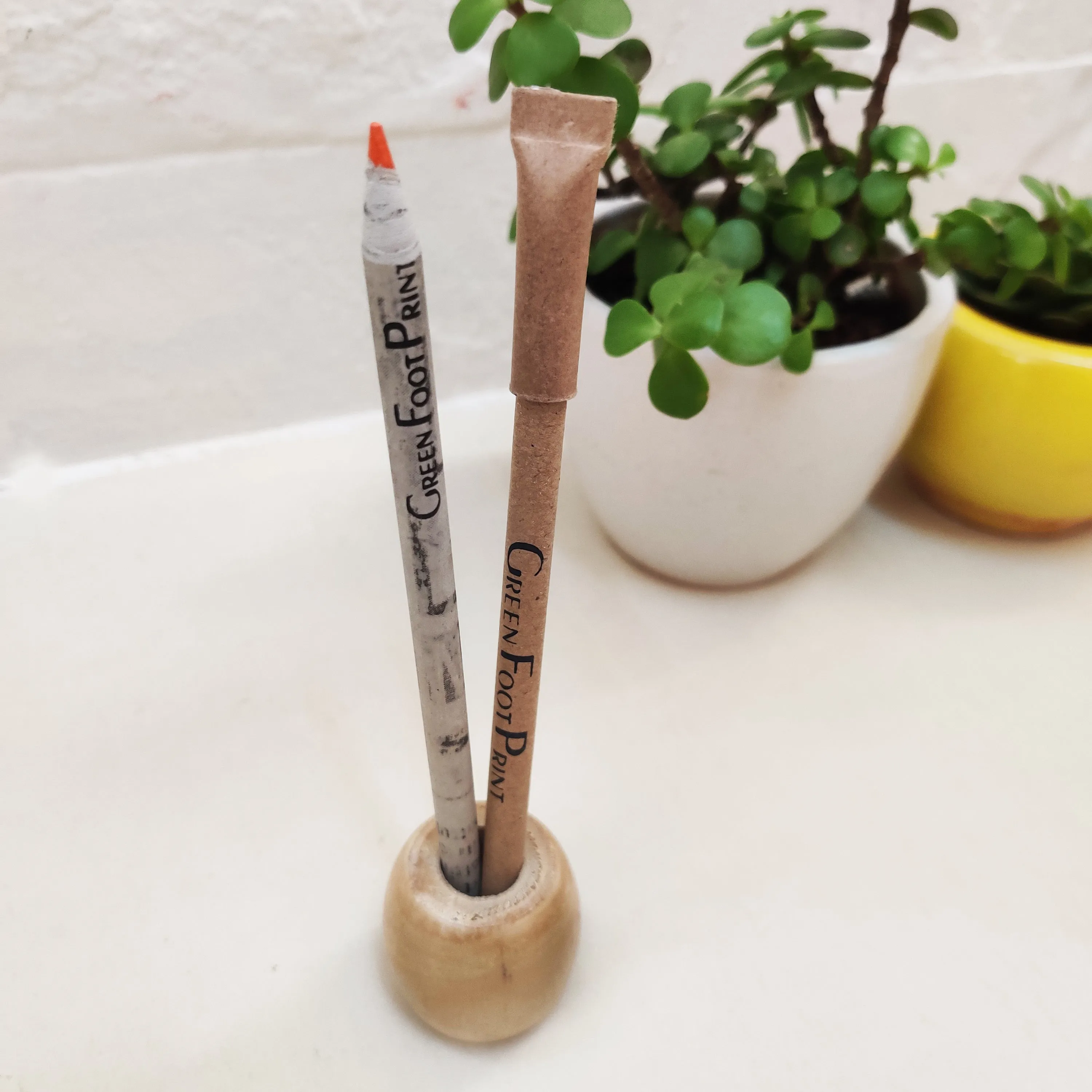 Wooden holder for Bamboo Toothbrush | Set of 2